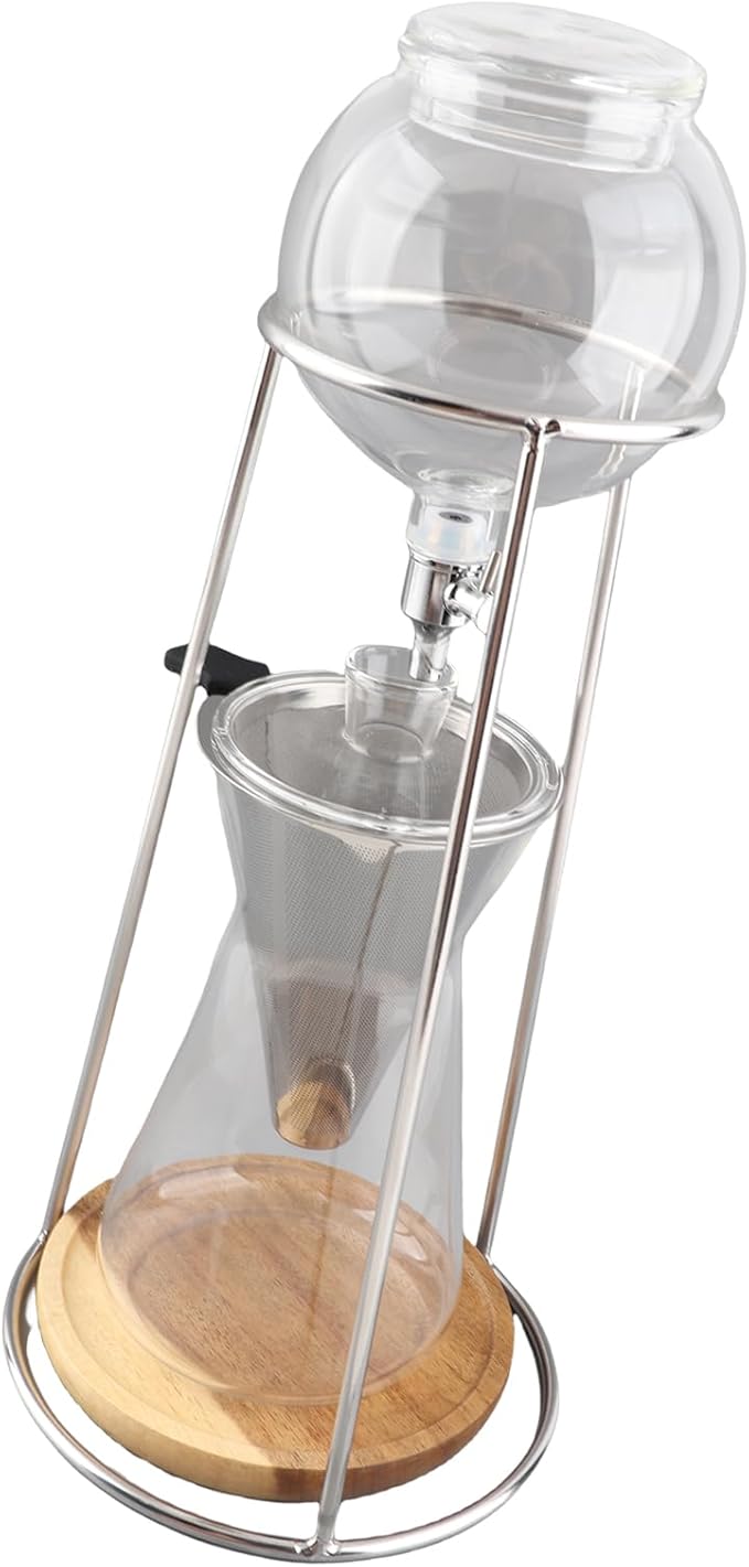 Dripper Hand Brew Coffee Maker Premium Borosilicate Glass Heat Proof Coffee Maker Portable Cold Brew Ideal for Home Bar &amp Hotel Use