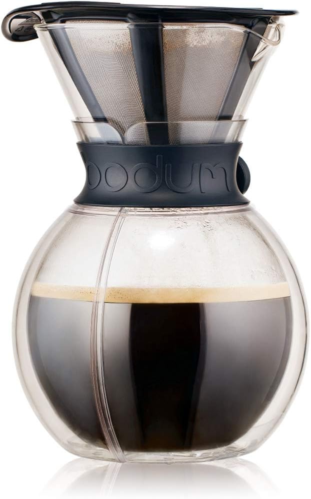BODUM Pour Over Double Wall Coffee Maker 16.2 x 14.9 x 22.2 cmTransparent