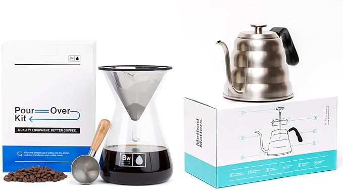Barista Warrior Pour Over Kettle &amp Pour Over Coffee Maker Set
