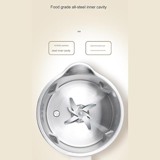 QHBDJX Mini Multi-Functional Wall Breaking Machine 110V/220V Household Soy Milk Machine Fully Automatic Food Supplement Machine
