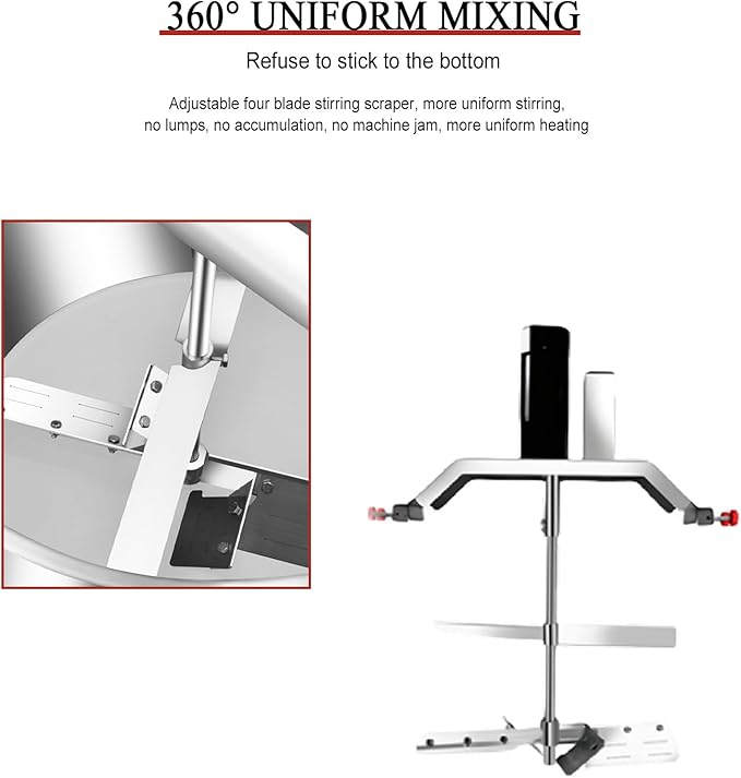 Automatic Food Blender 110v/220v Stainless Steel Electric Mixer for Cooking Blender Chocolate Sauce Thermomixer Food Blender Seasoning Bottom Soup Sauce Blender. Mixing Speed Adjustable