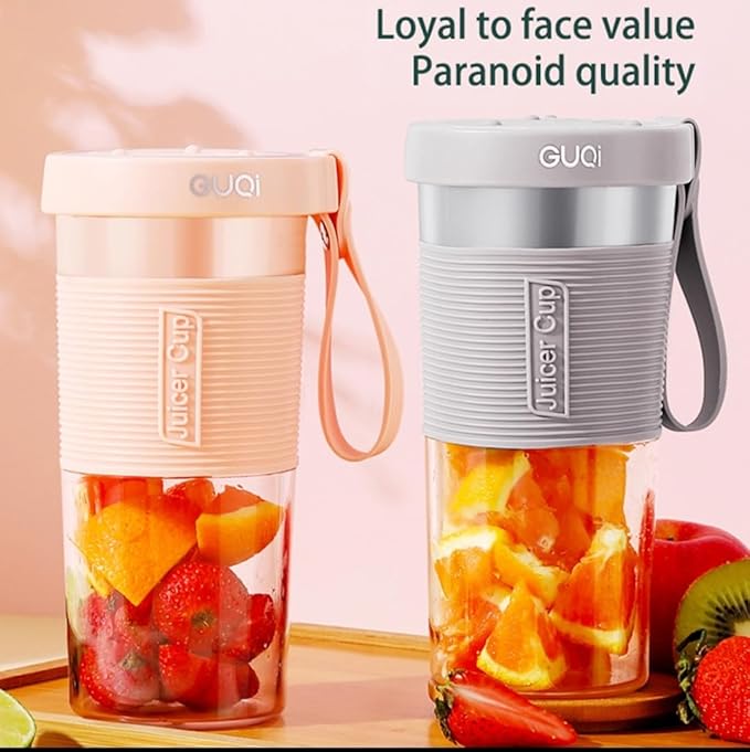 Portable Rechargeable Electric Blender Mini USB Fruit Juicer (Silver)