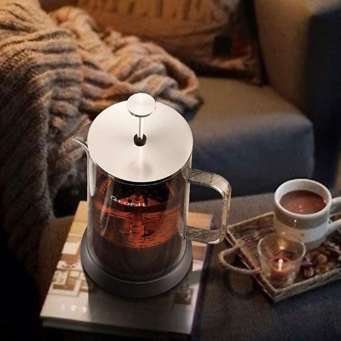 French Press Coffee Maker Small French Press 1000 ml Camping Coffee Press Heat Cold Coffee Brewer