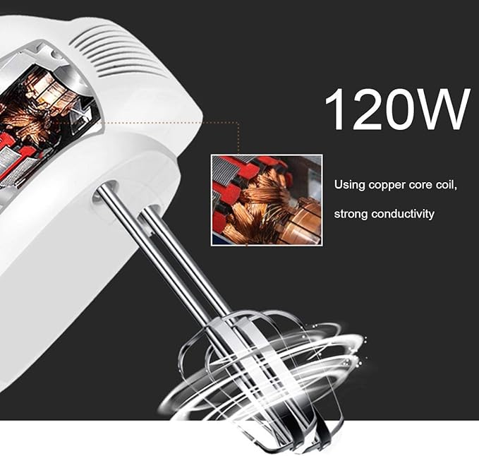 5 Speed Electric Handheld Mixer Whisk Egg Beater Cake Baking Home Small Automatic Cream Cake Food Blenders