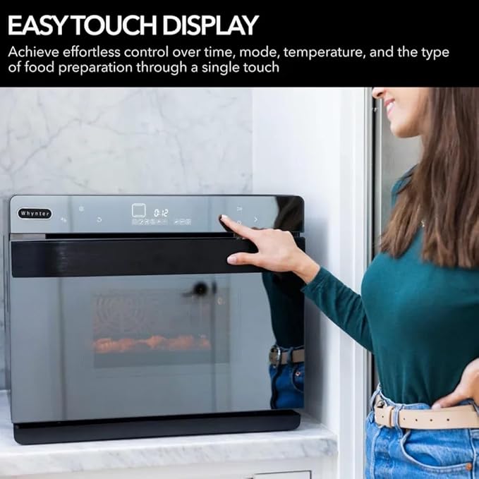 Whynter Combi oven 10-in-1 Multi-Function SteamAir Fryer Broil Bake Yogurt Maker Dehydrator 2026 Edition Intelligent Convection 40 Quart Large Capacity Counter Top TSO-488GB-2