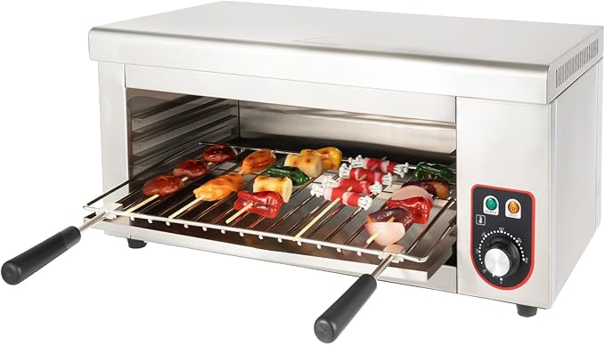 Electric Single Wall Oven 1500W Bake Air Fry Countertop Convection Toaster Oven Medium Capacity Bake Broil Air Fry Toast Keep Warm Stainless Steel