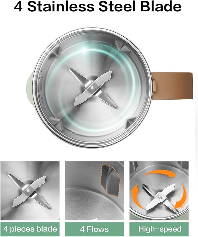 OK MOKKOM Automatic Nut Milk Maker 20 oz Soy Milk Maker Homemade Almond Oat Coconut Soy Plant-Based Milk Dairy Free Beverages Almond Milk Maker with Delay Start/Boild Water/Self Clean - White