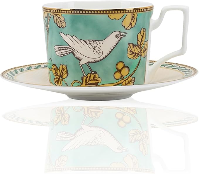 bone china dinnerware set dishes set for 2 people porcelain dinnerware sets for hotel family gathering banquet wedding(Includes 2 coffee cups and 2 saucers)