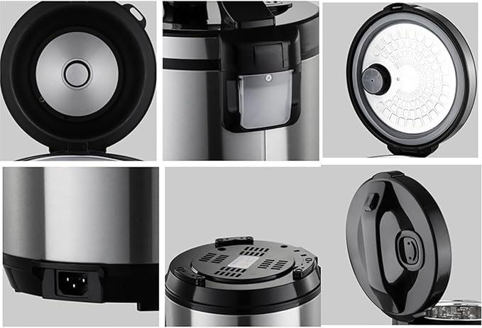Rice Cooker (2-5L) 304 Stainless Steel Inner Pot Intelligent Insulation Make Rice &amp Steam Food &amp Vegetables 220-240V US/EU Power(3L)