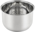 2.5L 4L 5L 6L Stainless Steel Liner Ceramic Glaze Liner Rice Cooker Electric Pressure Cooker Inner Bowl(4L B)