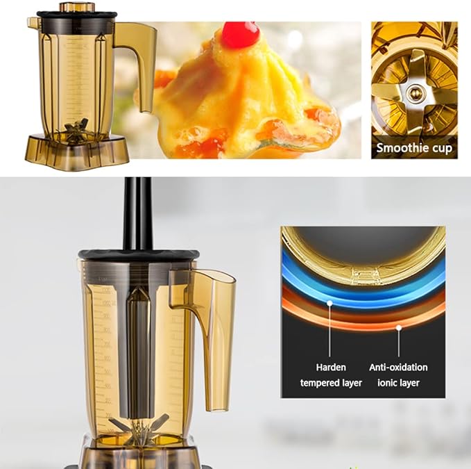 Milkshake Large Capacity Smoothie Maker High Speed Countertop Blender with 1800 Watt Base Built-in Pulse for Easy Self Cleaning