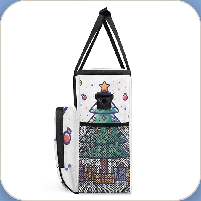 Christmas Gift Coffee Maker Carrying Bag Magical Tree Travel Storage Bag Compatible with K-Mini or K-Mini Plus Single Serve Coffee Brewer Carrying Case with Multiple Pockets &amp Shoulder Strap