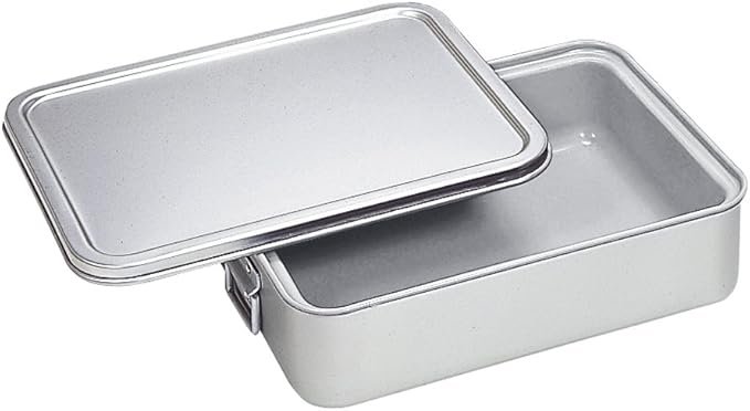 エムテートリマツ MT 264-D Square Double Rice Can 4.8 gal (14 L) (Inner Aluminum)