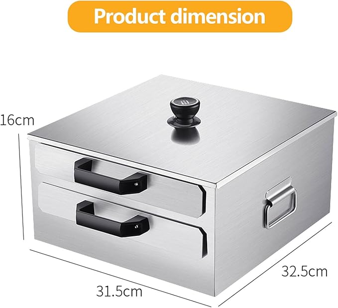 Rice Noodle Rolls Machine 2 Layer Chinese Rice Roll Steamer 304 Steamed Steamer Stainless Furnace Cooking Chinese Cuisine Kitchen Food Ware
