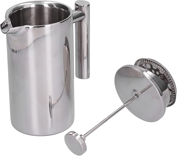 French Press Coffee Maker Stainless Steel French Press Coffee Press Coffee Maker Camping Coffee Press Manual Coffee Pot for Home Office (800ml)
