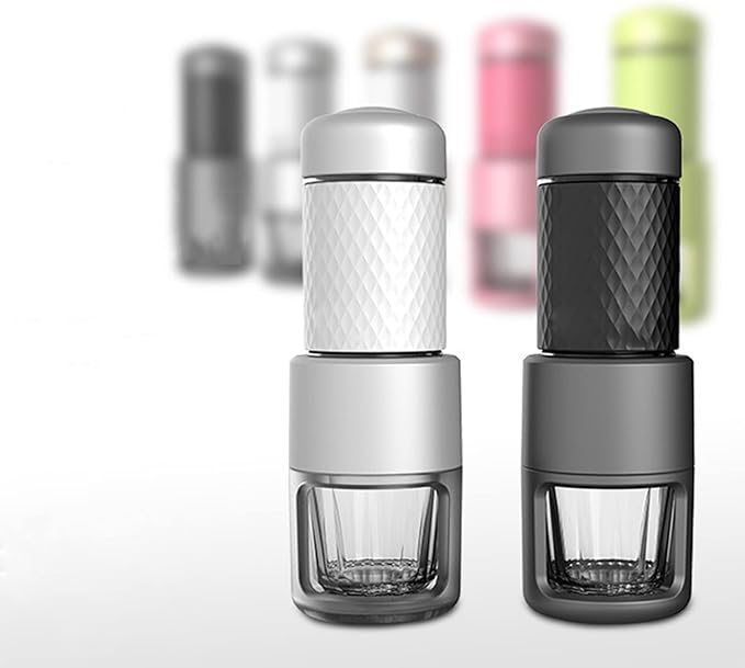 Ice Drip Coffee Maker Brew Coffee Machine Manual Coffee Grinders Portable Multifunctional Drinkware Household Kitchen WaterSilver