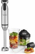 Cuisinart CSB-185 Stainless Steel Smart Stick Variable-Speed Hand Blender with 3-Piece Accessory Set (Renewed)