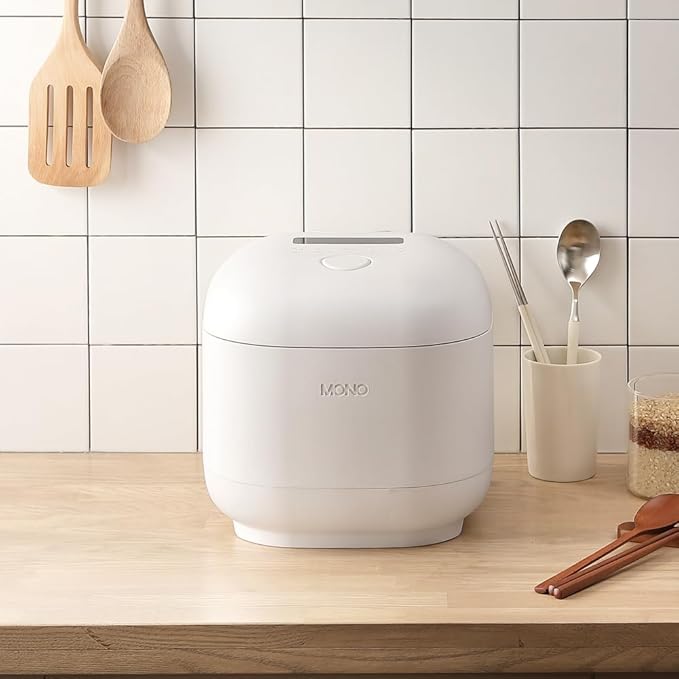 PN Poongnyun Micom Mono 6 Electric Rice Cooker White 6 Servings ETL Certified
