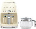 Smeg 50's Retro Drip Coffee Maker with Extra Glass Carafe (Cream)