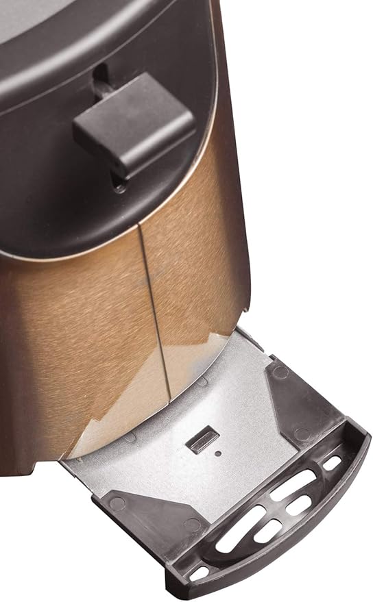 Bestron ATS1000CO Toaster with 2 sleds crumb tray and roll top 1000W color: copper