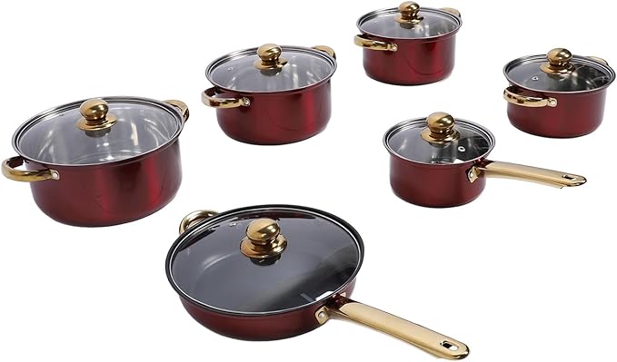 Stainless Steel Cookware Set Thickened Multifunctional Kitchen Cooking Pots and Pans Set for Modern Home Chefs Complete Set with Anti Scald Design Stylish Appearance Material