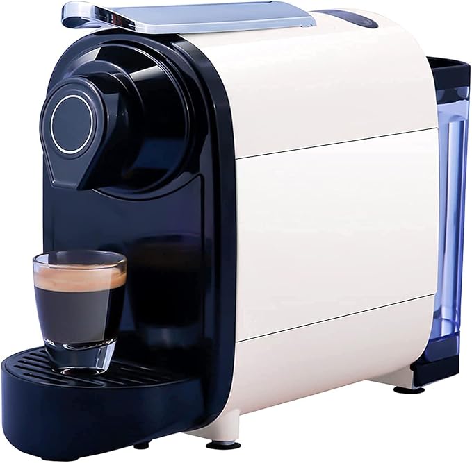 Coffee Machine Capsule Coffee Machine Home Small Automatic Office One-key Extraction And Grinding Integrated Coffee Grinder Orange (Color : White) 20240311