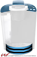 Decal Style Vinyl Skin compatible with Keurig K40 Elite Coffee Makers Stripes Blue (COFFEE MAKER NOT INCLUDED)