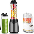 La Reveuse 300W Personal Size Blender (Grey) + La Reveuse 2-Cup Mini Food Chopper (White)
