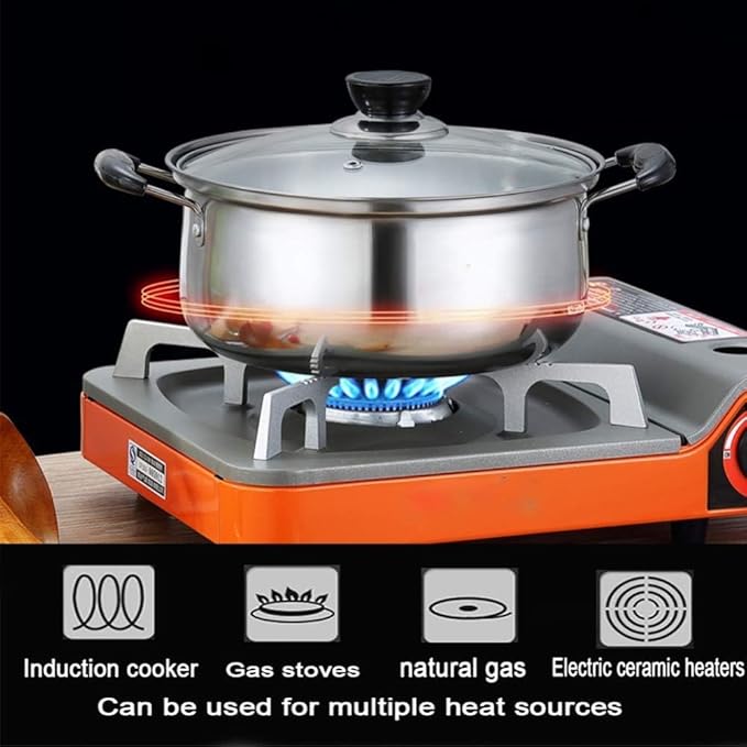 Pots and Pans Set 3Pcs Saucepan Set With Lids Stainless Steel Nonstick Cookware Induction Pots And Pans Sets Kitchen Cooking Set