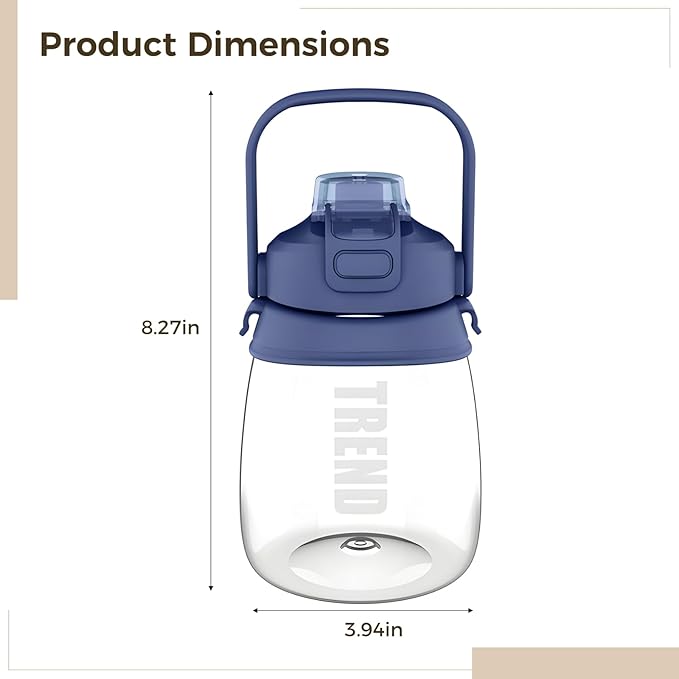 Lids Portable Blender 1100 Ml Large Capacity Juicer Multi-Functional Juice Cup with Type-C Charging Ideal for Travel Fitness &amp Camping