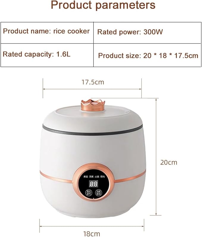 Rice Cookers Mini Electric Rice Cooker Intelligent Automatic Multifunctional Smart Soup Hot Pot Frying Pan Food Warmer Rice Maker