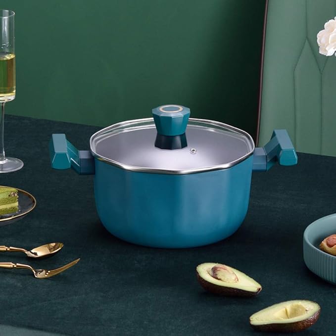 Cooking Pot Pots and PansDie-Cast Aluminum Non Stick Cooking Frying Pan PotsMultifunctional Induction Cookware Sets with Glass Lid and Bakelite Handles3PCS (3 Pieces) (Saucepan Variety Pack)