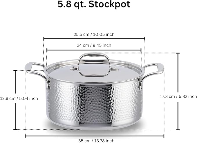 Premium Stainless Steel 9 Piece Cookware Set (Oven and Dishwasher Safe)