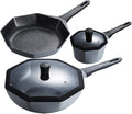 Cookware4 Piece Pot Set Household Non Stick Pot Induction Cooker Wok Suit Kitchen Pots and Pans Cookware Set