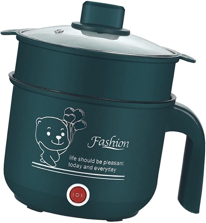 Rice Cooker - Rice Cooker With Steamer Basket Mini Multi-function Rice Cooker 1.8L Non-stick Single Layer Rice Cooker 220V Mini Multi-function Rice Cooker - Green