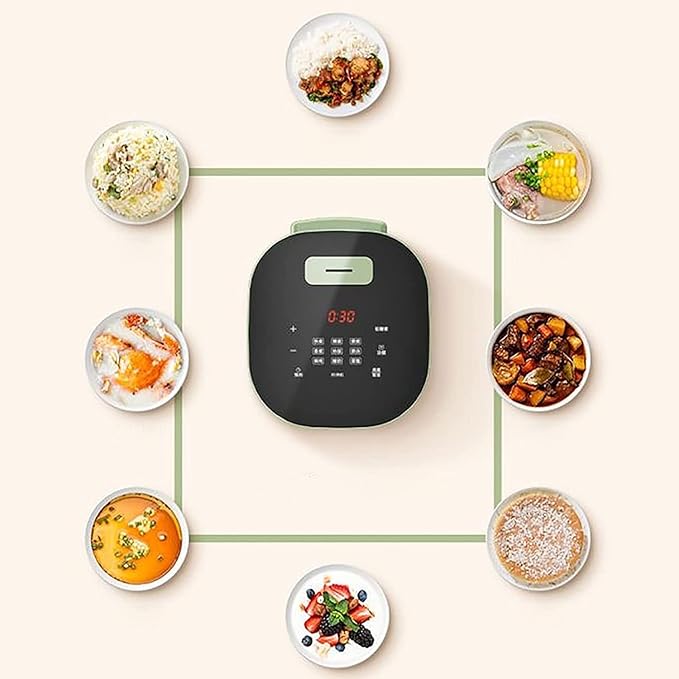 Rice Cooker&ampSteamer&ampYogurt Maker 3L Large Capacity Thickened Stainless Steel Non-Stick Liner for Family Dormitory 3 Persons Rice Cooker