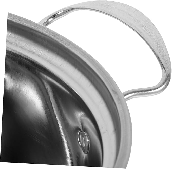 Cabilock Stainless Steel Cookware Set Multi Functional Pots with Soup Pot Frying Pan Seamless Easy Clean Surface Comfortable Grip Handles for Versatile Kitchen Use