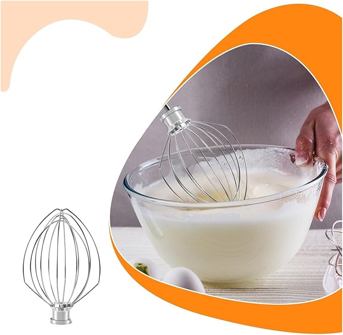 K5AWW Whisk Stainless Egg Beater Mixer Mixing Head 5QT
