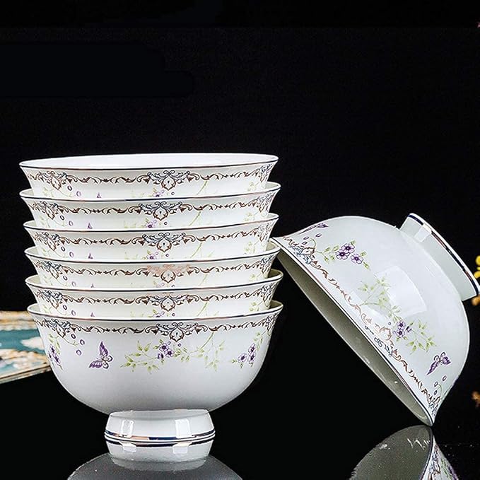 65 pcs Dinnerware Set Serves for 10 People Line Drawing Decoration Bone China Tableware SetPremium Quality Porcelain Dishes/Plate/BowlDishwasher &amp Microwave SafeBlue (60pcs Serves for 10)