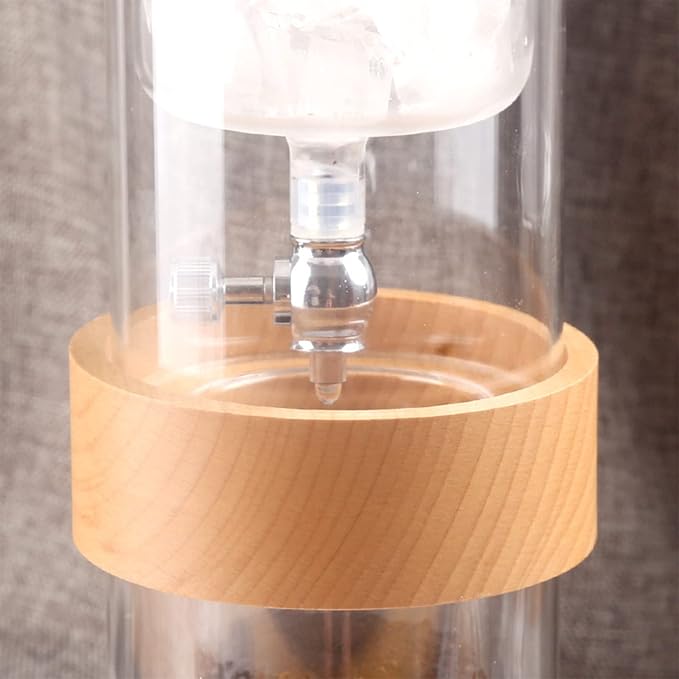 Ice Drip Coffee Pot Coffee Maker 500ML Filter Glass Percolators Espresso Kitchen Pot Ice Cold Brew Pots Brewer with Stainless Steel 3 People