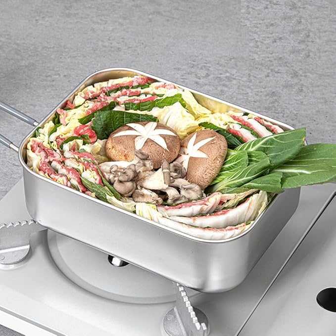 Multipurpose Camping Cookware Set 2P 7.3 x 5.5 x 2.6 inches