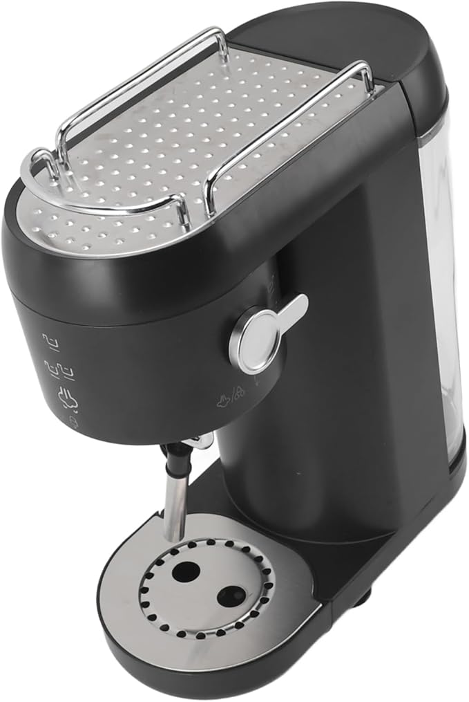 Italian Coffee Machine Semi-Automatic 1000ml Household Small Fully Semi-Automatic Household Small Coffee Machine American One Milk Foam Machine(Us Version 110v)
