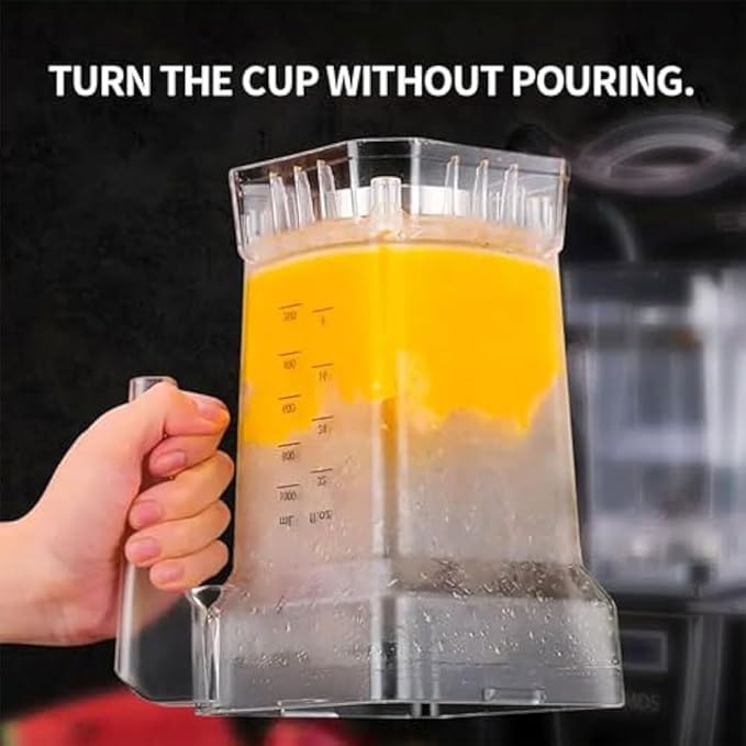 Blender Smoothie Maker Commercial Stand Mixer with Sound Enclosure Automatic Silent Wall Breaking Machine Ice Crusher for Kitchen Milk Tea Coffee Dessert Leisure Shop A