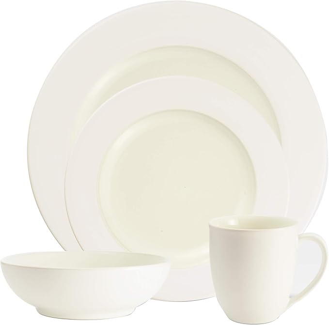 Noritake Colorwave White 4-Piece Rim Place Setting Service for 1
