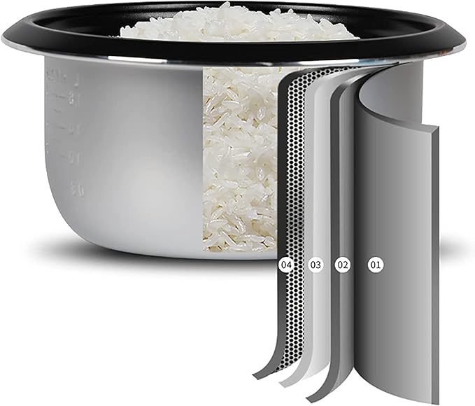 Household Electric Rice Cooker With Steamer Home Old Fashioned Rice Cooker Automatic Thermal Insulation Non-Stick Inner For 1-8 People(1.5L)