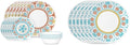 Corelle Terracotta Dreams Dinnerware Set for 6 18 Pieces &amp Terracotta Dreams Salad Plate Set for 6 | 8.5 Inch Kitchen Plate Set
