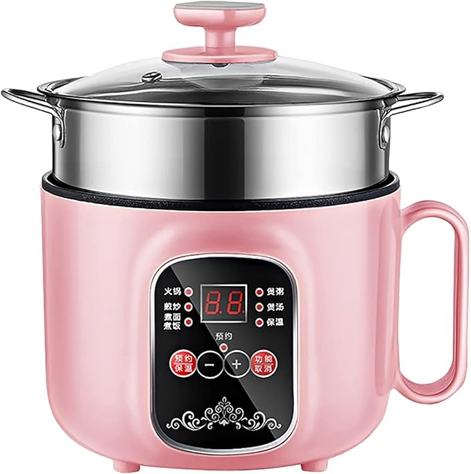 Rice Cooker Household Multifunctional All-in-one Rice Cooker/Frying Pan/Wok/Soup Pot Non-Stick Inner Pot for 1-2 People (F) (F)