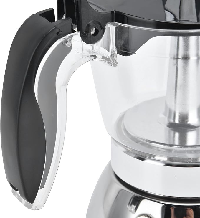 ZJchao 4 Cup Stainless Steel Coffee Maker Pot Efficient Design for Home and Office