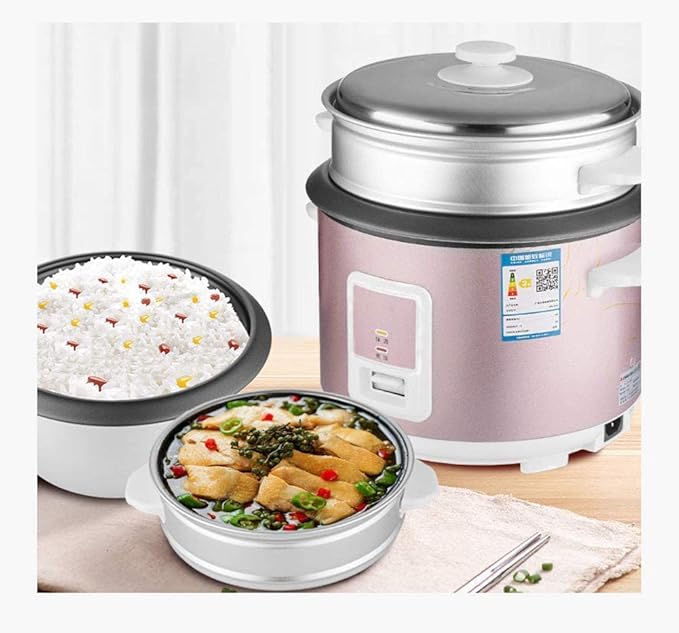 Home Keep Warm Rice Cooker5L Large Capacity Non-stick Pan Aluminum Alloy LinerOne-click Cooking (5L) ()