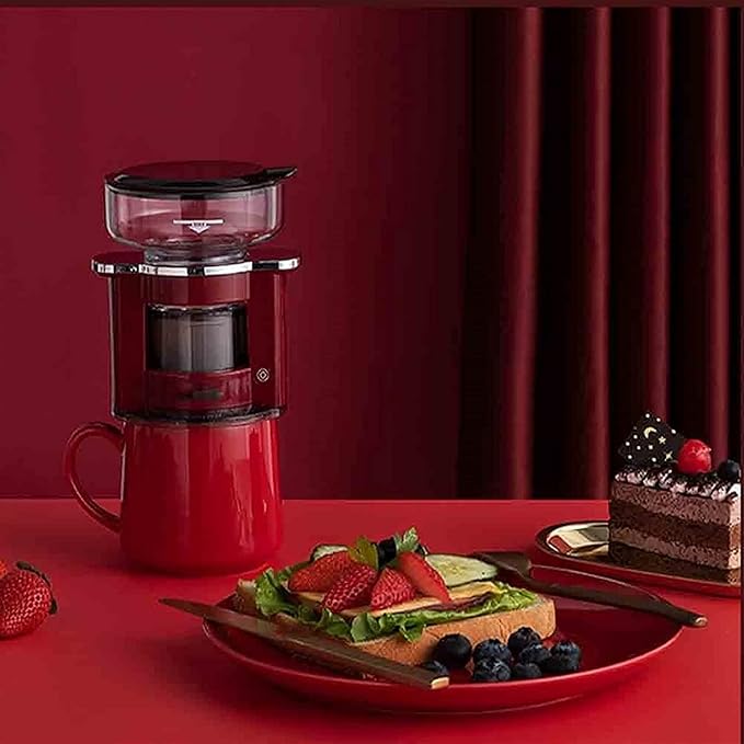 Coffee Machine Drip Coffee Machine Programmable Coffee Machine Automatic Household Small Hand Coffee Machine Suitable For Brewing Coffee (Color : White) 20240311